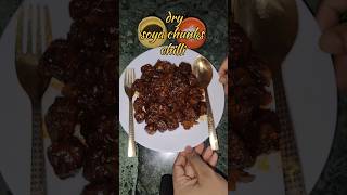 45 second me sikhe dry soya chunks chilli banane  dry soya chunks chilli recipe Soya munchurian [upl. by Maram564]