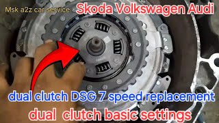 Skoda Laura Superb Audi VW dual clutch DSG 7 Speed replacementP177d P072CSkoda clutch replacement [upl. by Trilby158]