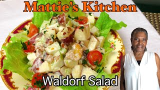 How to Make a Simple Classic Waldorf Salad  Fresh and Delicious Recipe  Mattie’s Kitchen [upl. by Dlorad]