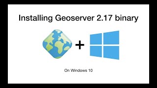 Geoserver installation in windows [upl. by Lavelle828]