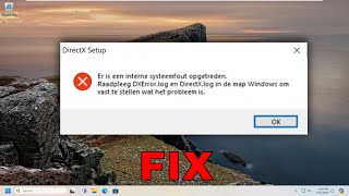 Fix DirectX Setup Error An Internal System Error Occurred in Windows 1011 Tutorial [upl. by Gerald777]