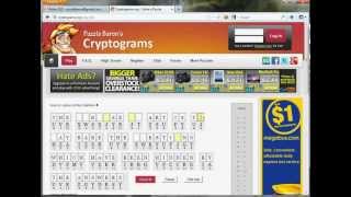 Solving a Cryptogram at Cryptogramsorg [upl. by Semmes]