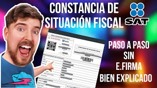 como sacar la constancia de situacion fiscal paso a paso sat constancia [upl. by Aicylla]