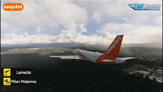 Lamezia to Milan Malpensa  MSFS 2020  easyJet [upl. by Stefan]