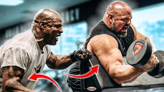 TRAINING ARMS WITH RONNIE COLEMAN 8X MR OLYMPIA [upl. by Bernardi]