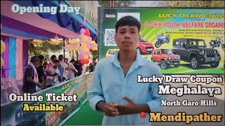 Lucky Draw Coupon  Mendipather lottery  AChik Youth Welfare organisation AYWO [upl. by Zeke]