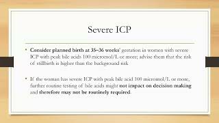 Intrahepatic Cholestasis of pregnancy ICP Part 2 [upl. by Dougy]