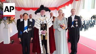 Japans Emperor Naruhito given grand welcome for banquet in London [upl. by Ellerret]