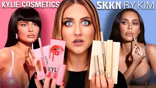 I Tested KYLIE COSMETICS vs SKKN BY KIM [upl. by Teodor]