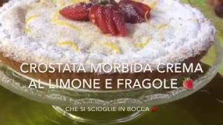 Crostata morbida crema al limone 🍋 e fragola 🍓 TUTTI A TAVOLA [upl. by Aimekahs]