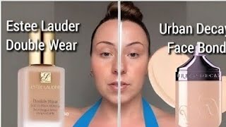 New URBAN DECAY Face Bond Vs Estee Lauder Double Wear [upl. by Analak]