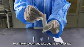 JOYSBIO SARSCOV2 Antigen Rapid Test Saliva  Operation Video [upl. by Rednael]