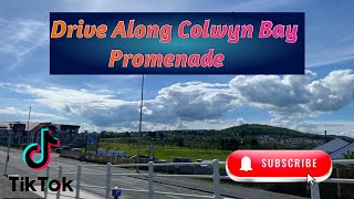 Drive Along Colwyn Bay Promenade  BANK HOLIDAY SUNDAY  BUSY BUSY  Beautiful Views  and [upl. by Magbie]