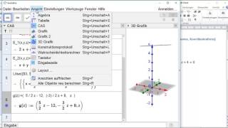 AG08 Schnittgerade zweier Ebenen Koordinaten Koordinatenform berechnen GeoGebra CAS [upl. by Noma805]