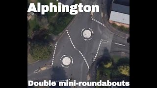 Alphington double mini roundabouts [upl. by Werra446]