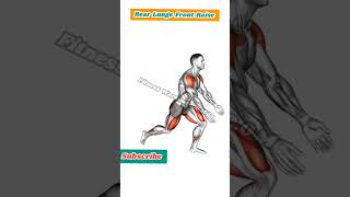 Rear Lunge Front Raise Exercise at home [upl. by Lein]