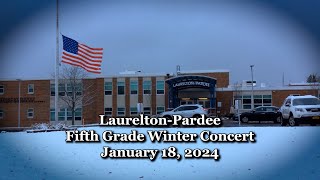 LaureltonPardee 5th Grade Winter Concert 2024 [upl. by Aikit]