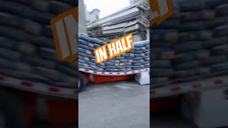 They loaded too much trucking lkw camion hgv bigrig job work overloaded [upl. by Pattin831]