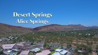 Desert Springs Alice Springs 4k drone footage [upl. by Yesnel]