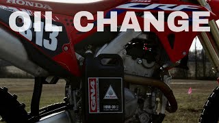 20232024 Honda CRF250R Oil Change In UNDER 8 MINUTES [upl. by Kaenel]