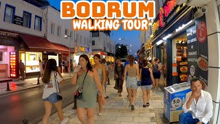 Bodrum City Center Walking Tour at Night  August 2023 MuğlaTurkey [upl. by Suellen]