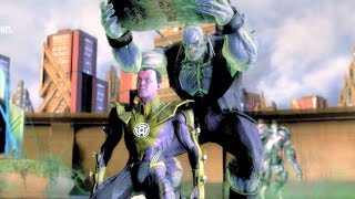 Injustice Gods Among Us All Super Moves on Sinestro Ultimate Edition PC [upl. by Asli20]