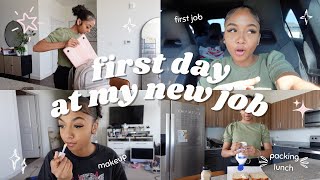 GRWM first day of work  summer internship vlog [upl. by Frulla]