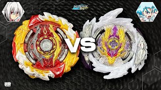 World Spriggan United 2B VS Rage Longinus Destroy 3A  Beyblade Burst [upl. by Erasaec]