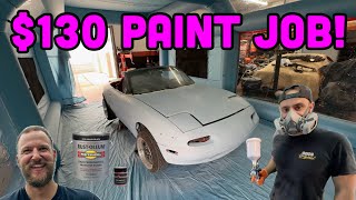 Doing The Cheapest ColorShift Paint Job on my 100 Miata [upl. by Salisbarry393]