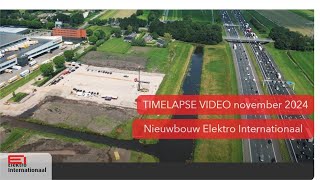 Timelapse nieuwbouw Elektro Internationaal november 2024 [upl. by Ayeki]