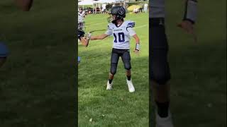 Play action pass for TD🔥🏈footballshorts footballhighlights touchdown youthfootball [upl. by Eylsel]