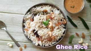 Ghee rice recipe  neychoru recipe  nei choru  ghee bhat [upl. by Parrie]