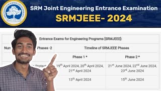 SRMJEEE 2024 Entrance Exam தமிழ் Full Explained  Exam Fee ₹1200 [upl. by Kizzee112]