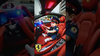 🚓 Tiny Police Officers Driving Ferraris 🚨 [upl. by Eetak]