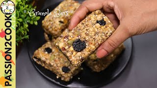 Homemade Granola Bar Recipe Quick and Healthy Snack  Energy Snack [upl. by Annoirb390]