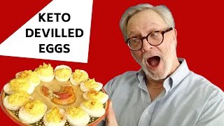 KETO DEVILLED EGGS an LCHF American classic for ValentinesDay [upl. by Kimbell17]