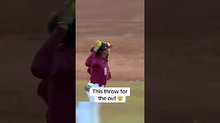 INSANE Softball THROW 🤯 shorts [upl. by Helve]