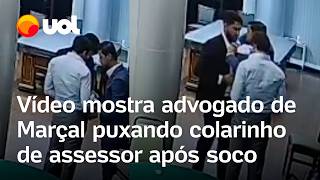 Vídeo mostra advogado de Marçal puxando colarinho de assessor após soco em Duda Lima em debate Flow [upl. by Georges]