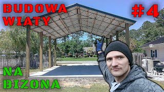 Budowa wiaty na Bizona 4 Poglądowa konstrukcja [upl. by Lehar]