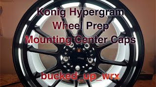 Konig Hypergram Wheels Mounting the Center Caps [upl. by Naired]