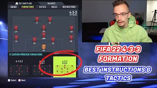 FIFA 22 THE MOST OVERPOWERED FORMATION 433 CUSTOM TUTORIAL TACTICS amp INSTRUCTIONS HOW TO PLAY 433 [upl. by Lennod]