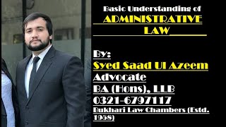 Intro to Administration Law  Doctrine of Ultra Vires  Syed Saad Ul Azeem [upl. by Atla305]