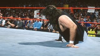 Cactus Jack comes through the ring to even the odds vs DX Raw Feb 9 1998 [upl. by Doehne]