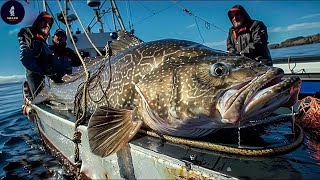 Catching 155 Millions Of Red Grouper With Giant Trawl Nets Every Year  Fishing Documentary [upl. by Ecnarwal]