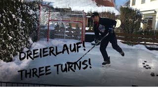 Powerskating Dreierlauf Three Turns Tutorial [upl. by Phineas]