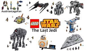 All Lego Star Wars The Last Jedi Sets so far  Lego Speed Build Review [upl. by Jone]