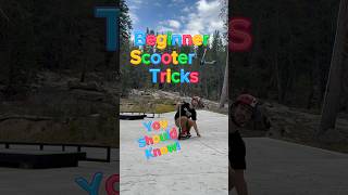 Beginner Scooter Tricks howto scootering extremesports skatepark flippin [upl. by Ursal531]