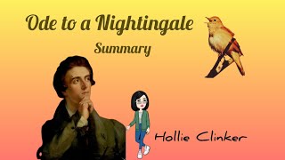 Ode to a Nightingale by John Keats summary in English 100 simple and best summary [upl. by Emalee46]