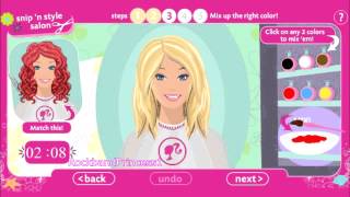 Barbie Online Games Barbie Hair Salon Game [upl. by Gilud821]