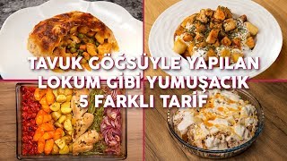 Tavuk Göğsüyle Yapılan Lokum Gibi Yumuşacık 5 Farklı Tarif Seç Beğen  Yemekcom [upl. by Ennobe]